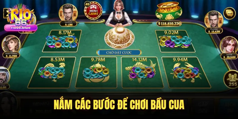 Bầu cua Rio66: Hướng dẫn chơi và mẹo dự đoán chính xác 4 NẮM CÁC BƯỚC ĐỂ CHƠI BẦU CUA